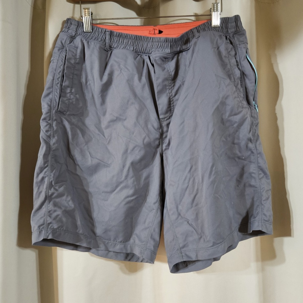 Birddogs Shorts Mens Medium XXL Long Gray Lined Hiking Gym Running Athletic READ